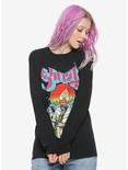 Ghost Metal Saxophone Long-Sleeve Girls T-Shirt, BLACK, hi-res