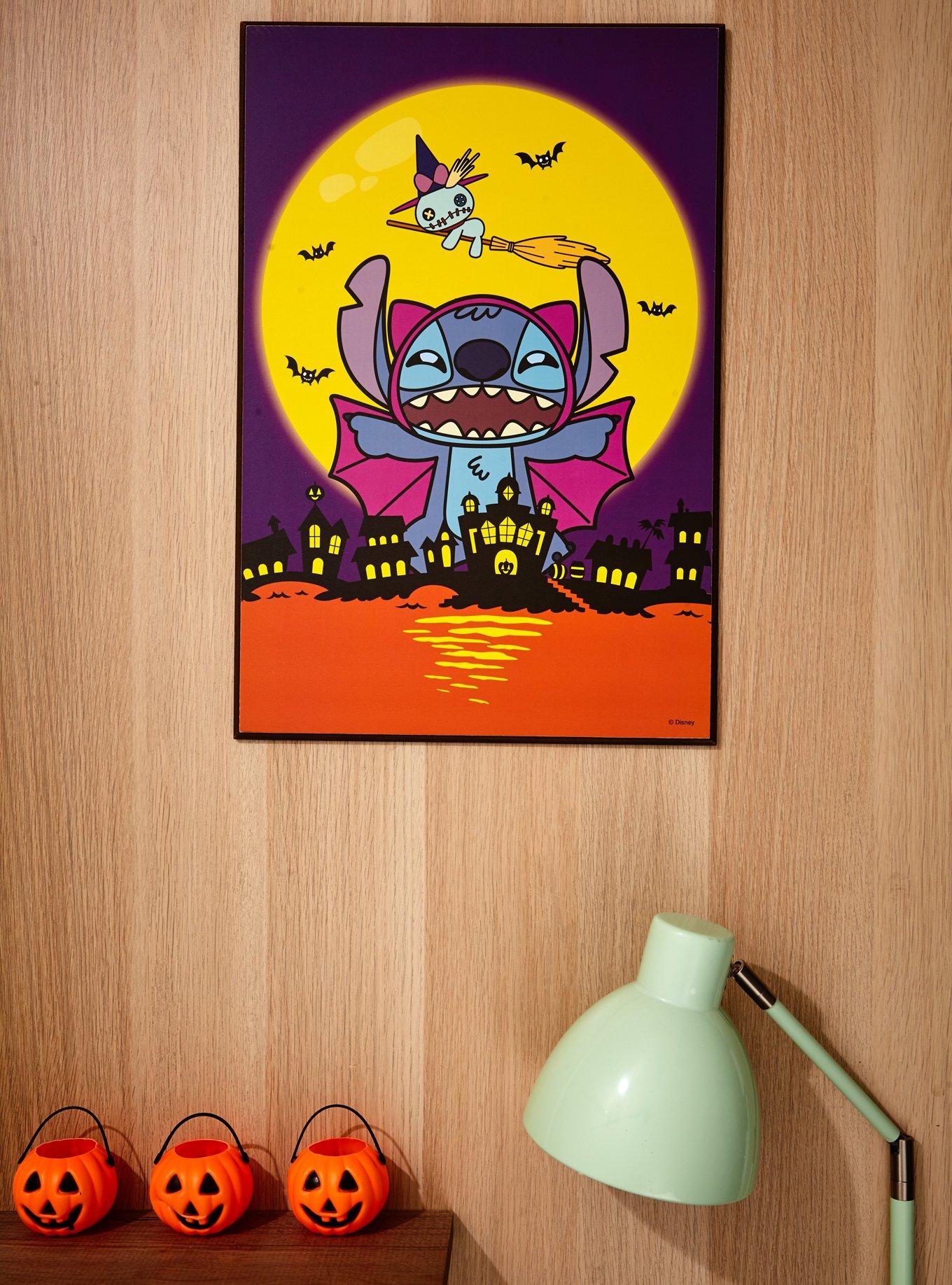 Disney Lilo & Stitch Halloween Vampire Wood Wall Art, , hi-res