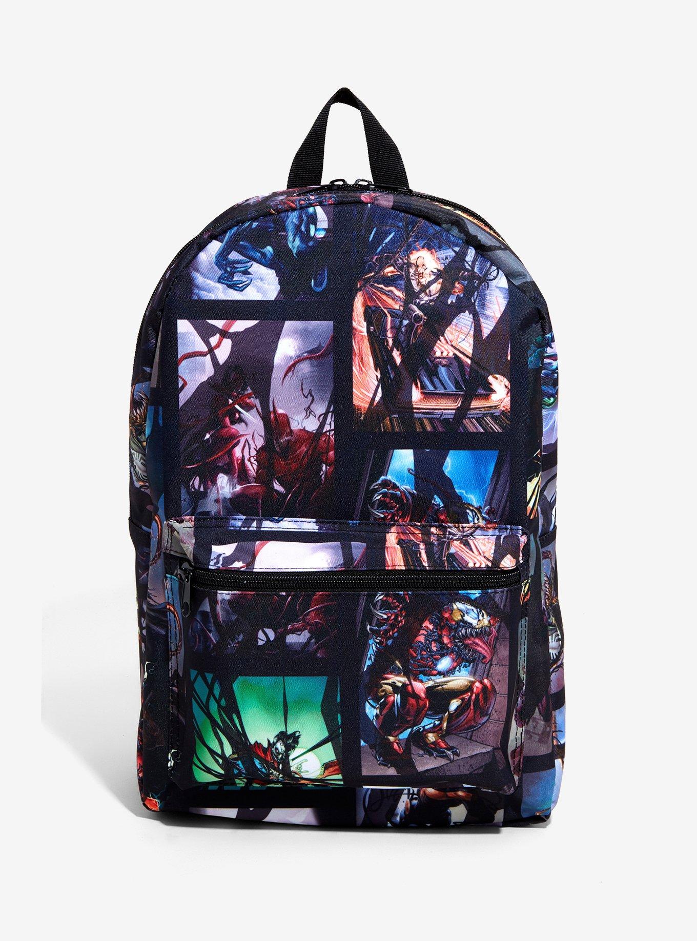Marvel Venom Comic Book Venomized Heroes Backpack Hot Topic