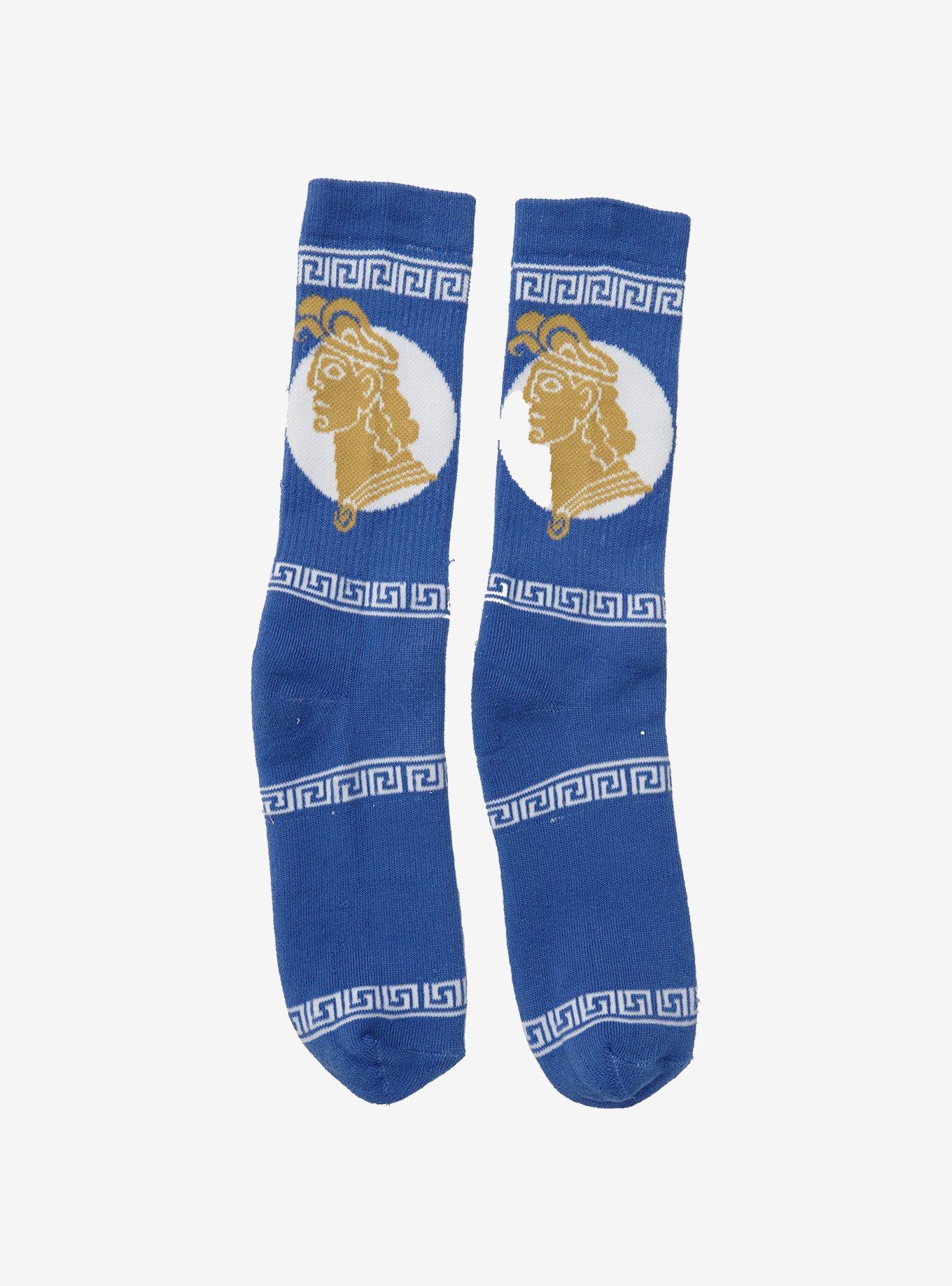 Disney Hercules Pattern Crew Socks - BoxLunch Exclusive, , hi-res