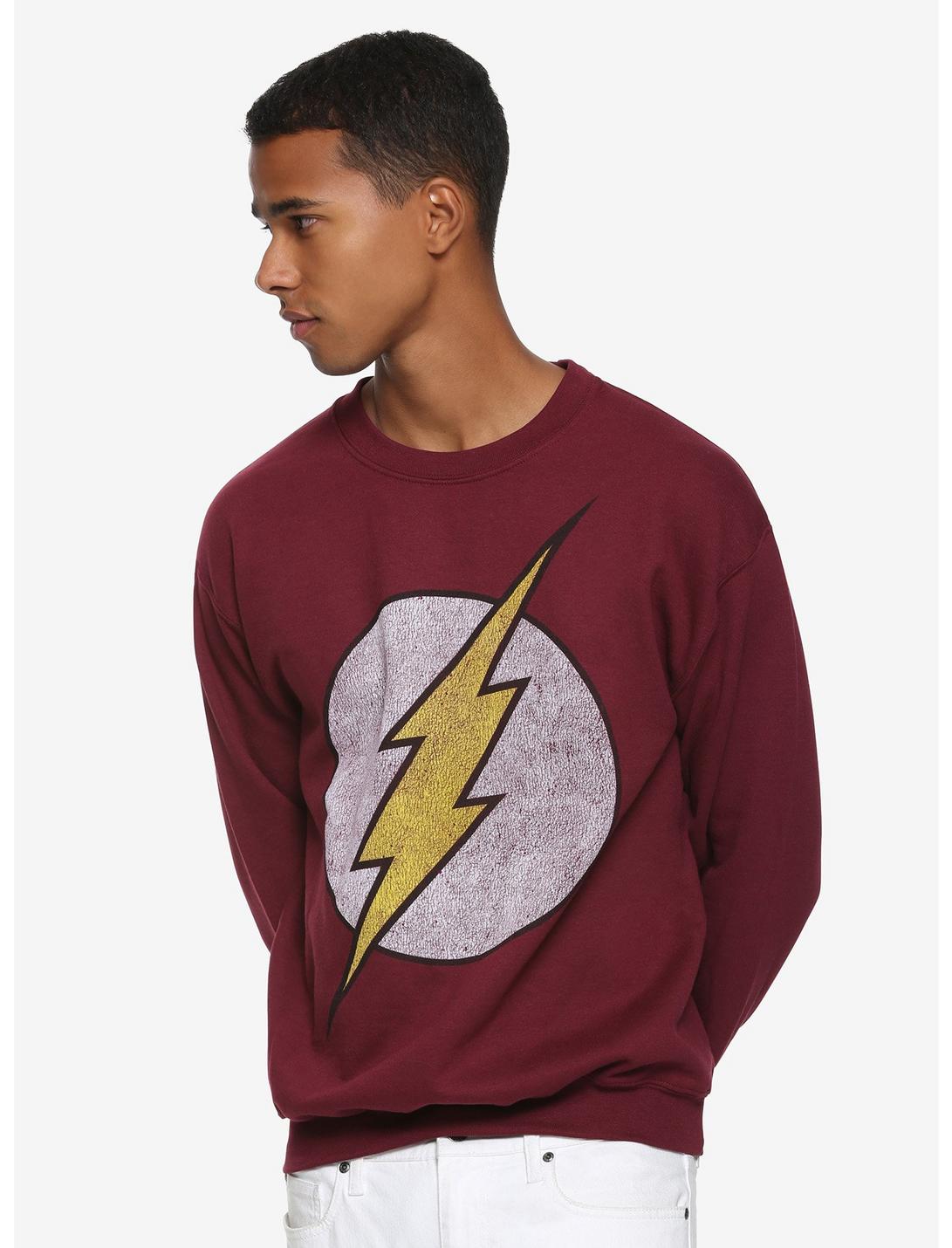 DC Comics The Flash Distressed Logo Sweatshirt, MULTI, hi-res