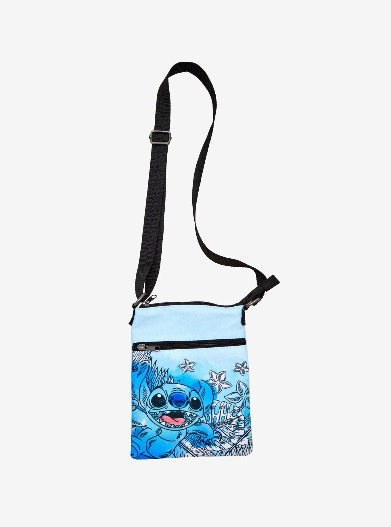 Loungefly Disney Lilo & Stitch Watercolor Passport Crossbody Bag, , hi-res