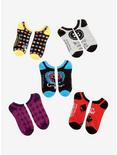 Coraline Button No-Show Socks 5 Pair, , hi-res