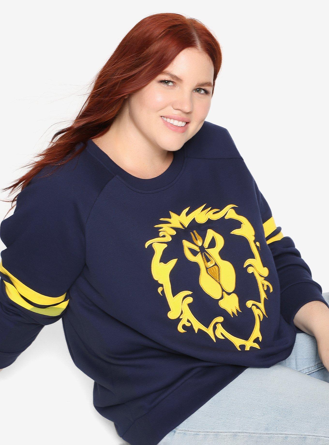 World Of Warcraft Alliance Sweatshirt Plus Size, PEACOAT, hi-res