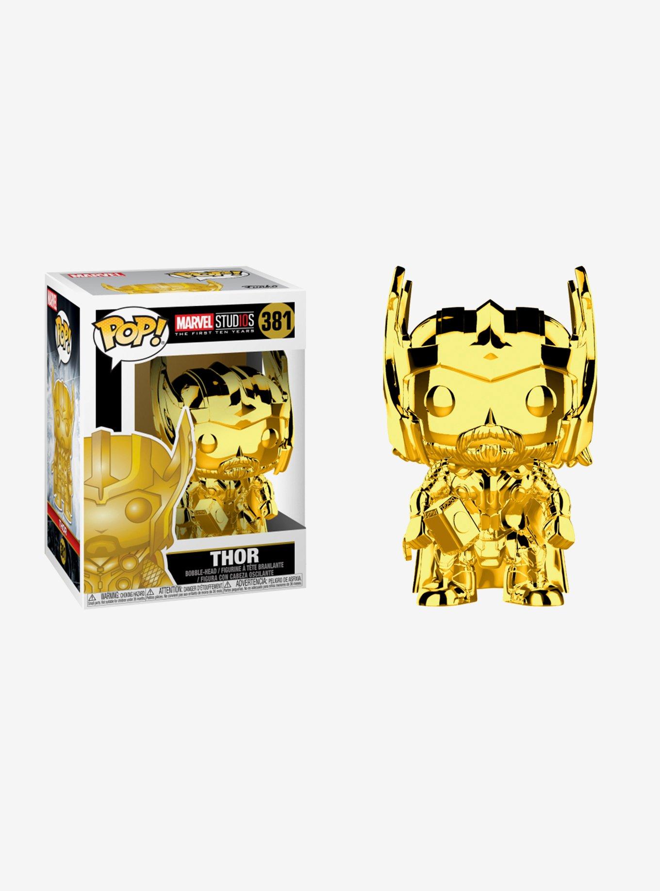 Funko Pop! Marvel Marvel Studios: The First Ten Years Thor Chrome Vinyl Figure, , hi-res