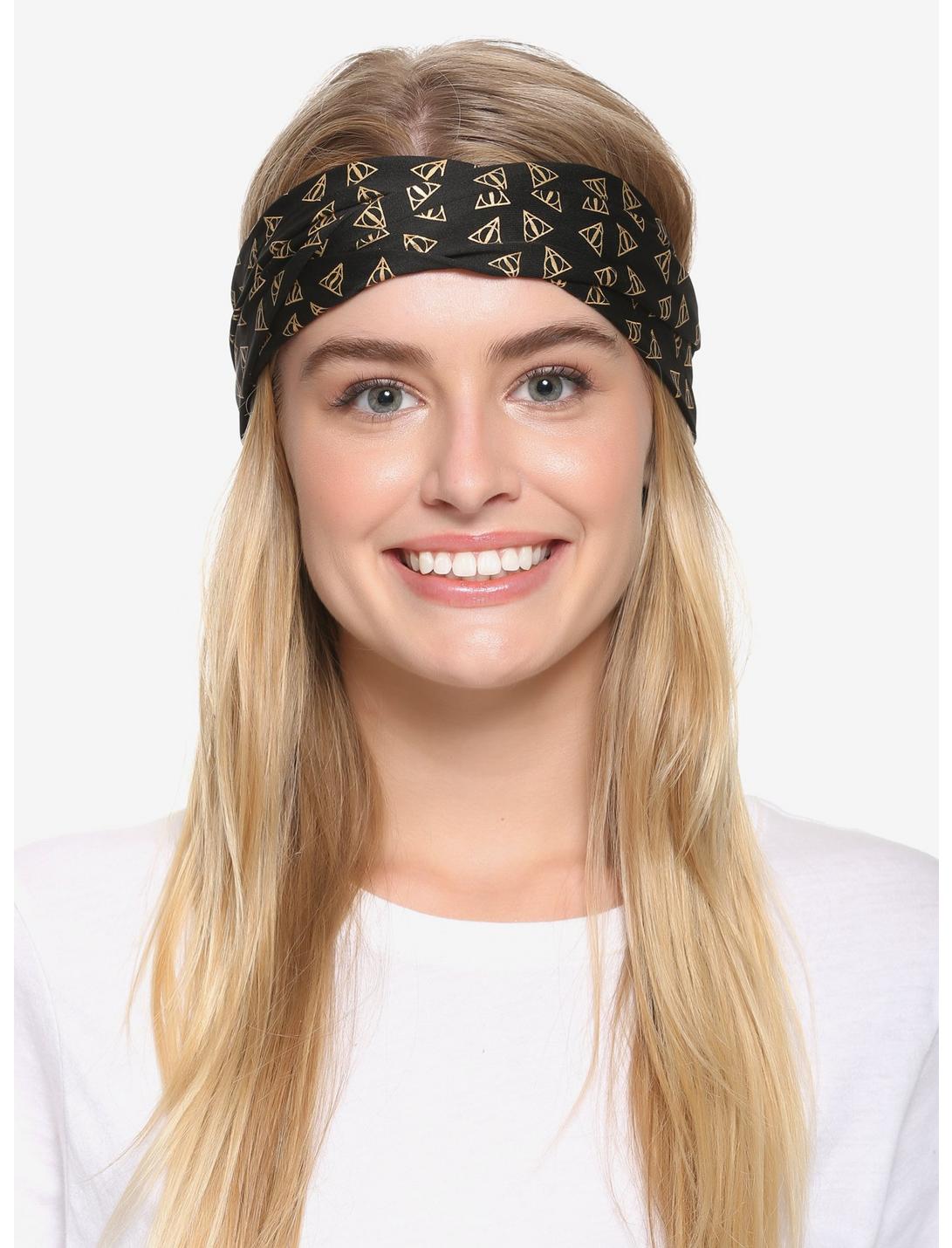 Harry Potter Deathly Hallows Turban Headband - BoxLunch Exclusive, , hi-res