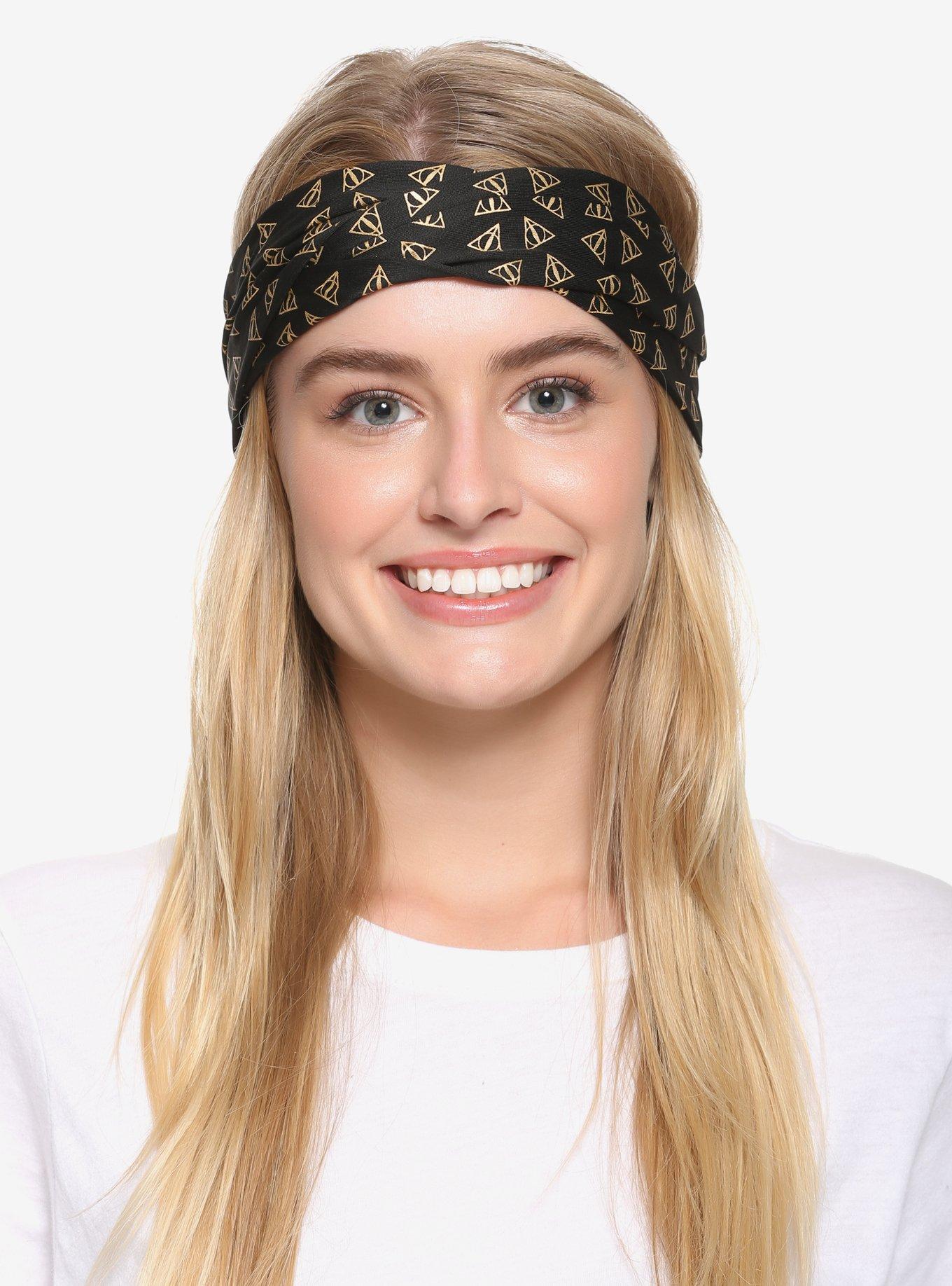 Harry Potter Deathly Hallows Turban Headband - BoxLunch Exclusive, , hi-res