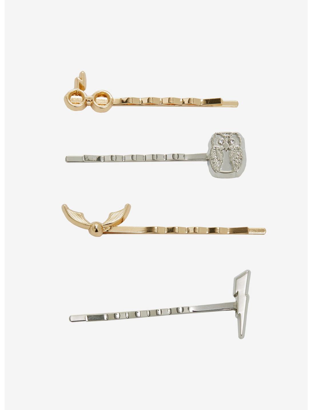 Harry Potter Snitch & Owl Bobby Pin Set - BoxLunch Exclusive, , hi-res