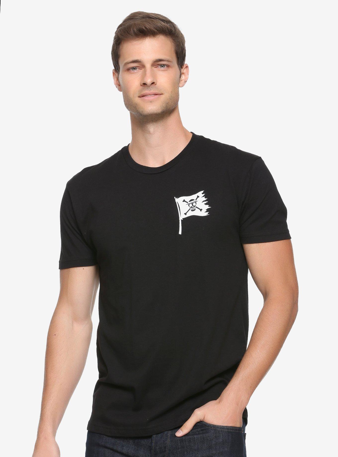 One Piece Straw Hat Crew T-Shirt - BoxLunch Exclusive, BLACK, hi-res