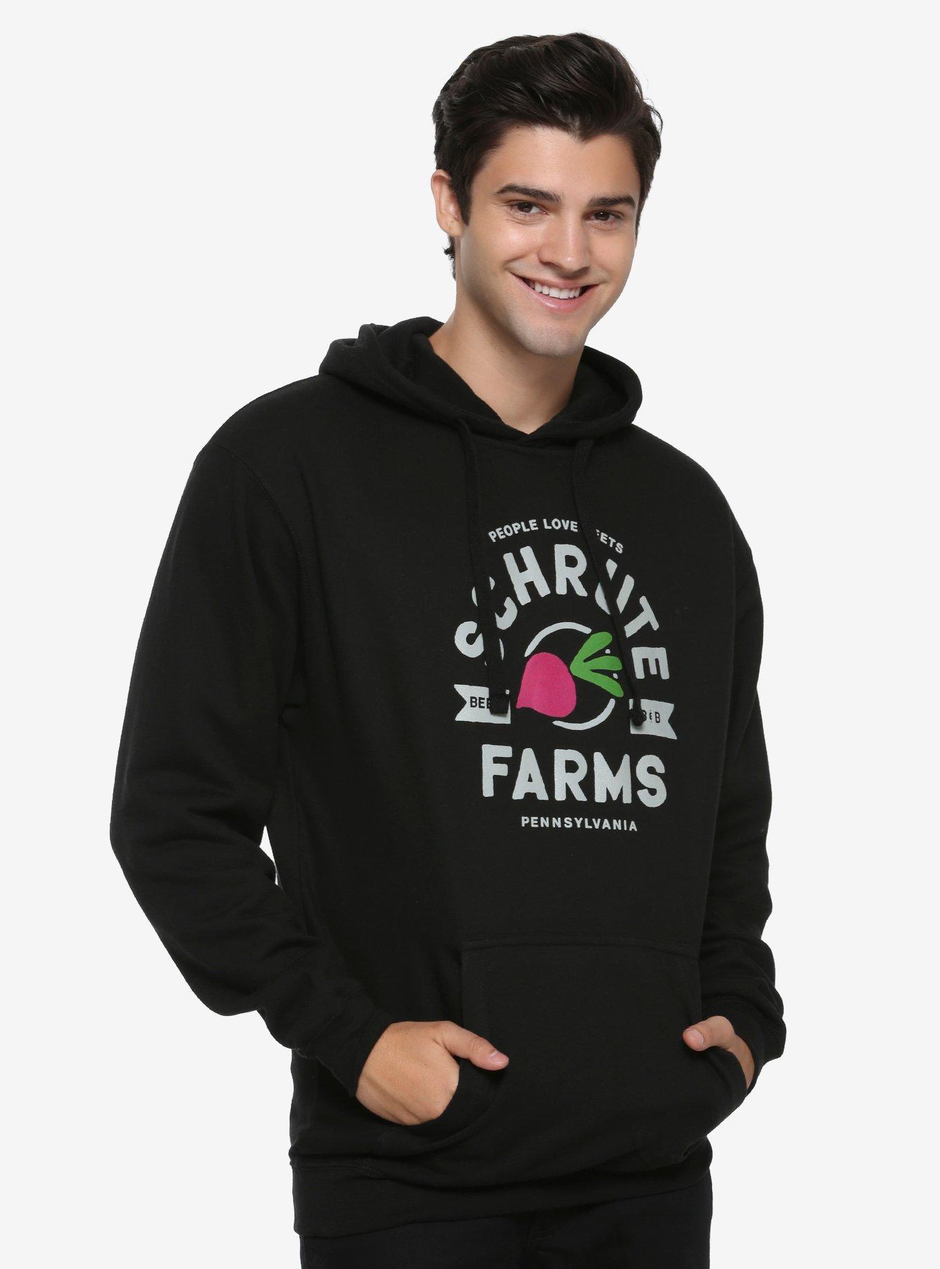 The Office Schrute Farms Black Hoodie, BLACK, hi-res