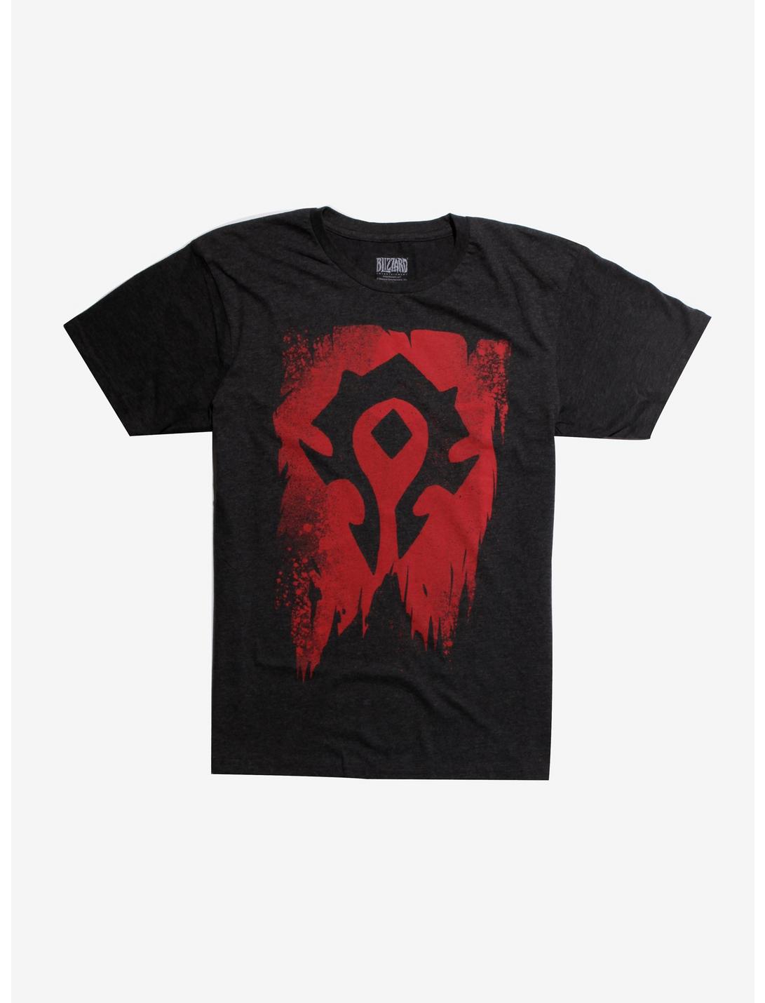World Of Warcraft Horde Banner T-Shirt, HEATHER GREY, hi-res