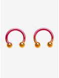 Steel Pink & Yellow Ombre  Circular Barbell 2 Pack, MULTI, hi-res