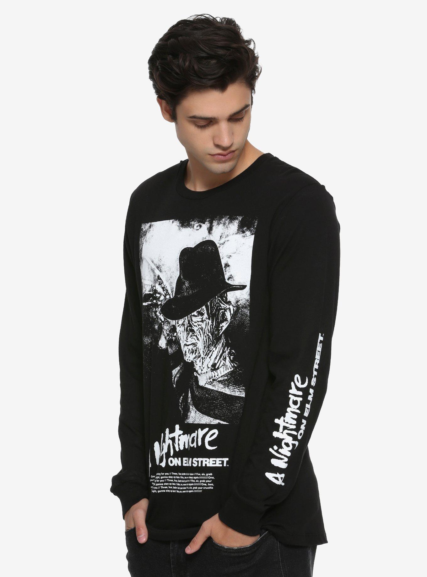 A Nightmare On Elm Street Freddy Krueger Long-Sleeve T-Shirt, BLACK, hi-res