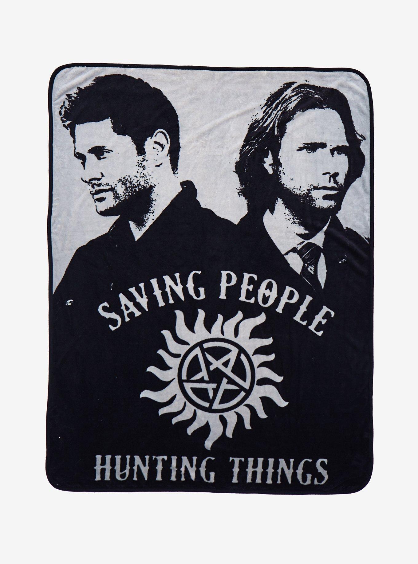 Supernatural Saving People Hunting Things Throw Blanket