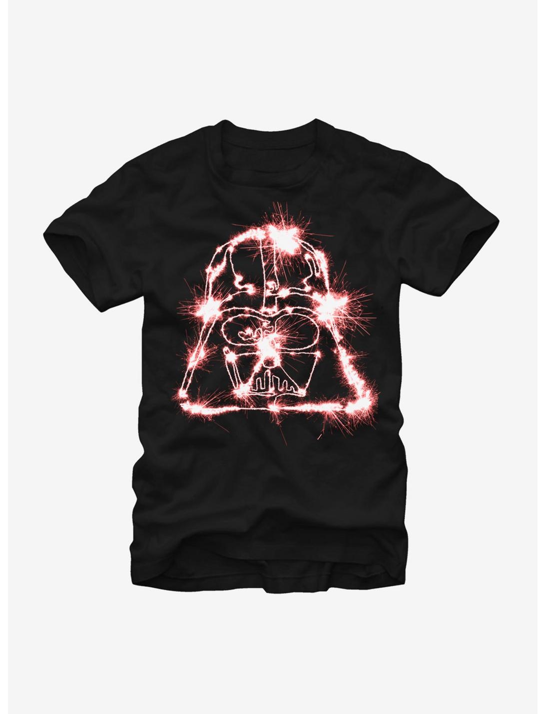 Star Wars Darth Vader Sparklers T-Shirt, BLACK, hi-res