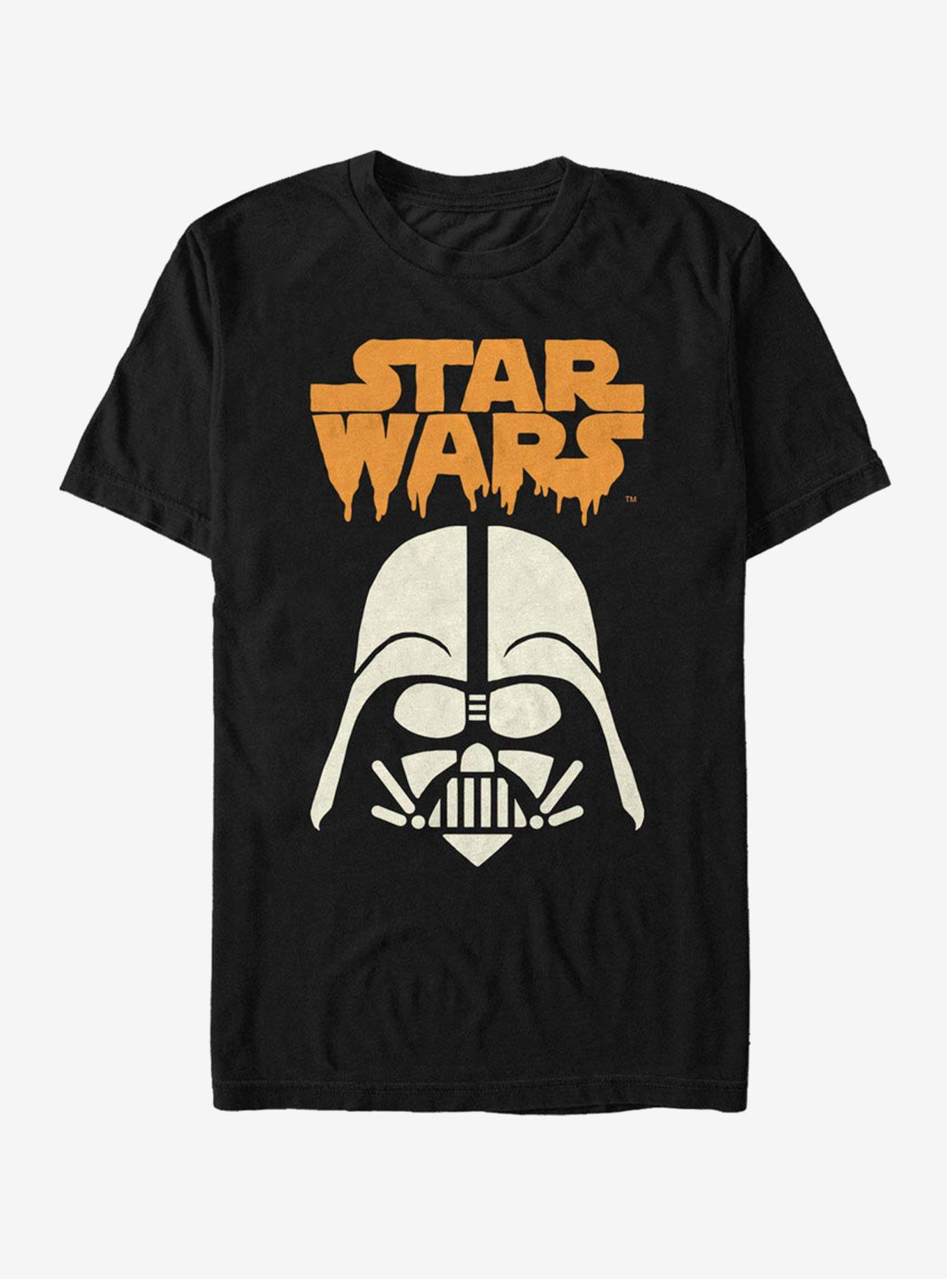Star Wars Halloween Spooky Darth Vader Helmet T-Shirt, BLACK, hi-res
