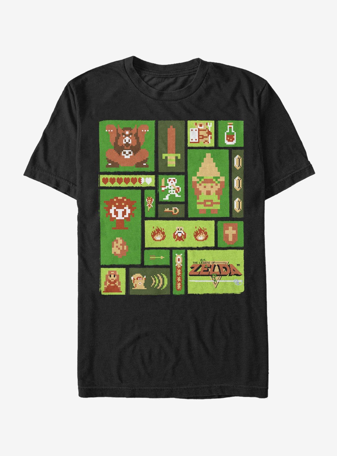 Nintendo Legend of Zelda Collage T-Shirt, BLACK, hi-res