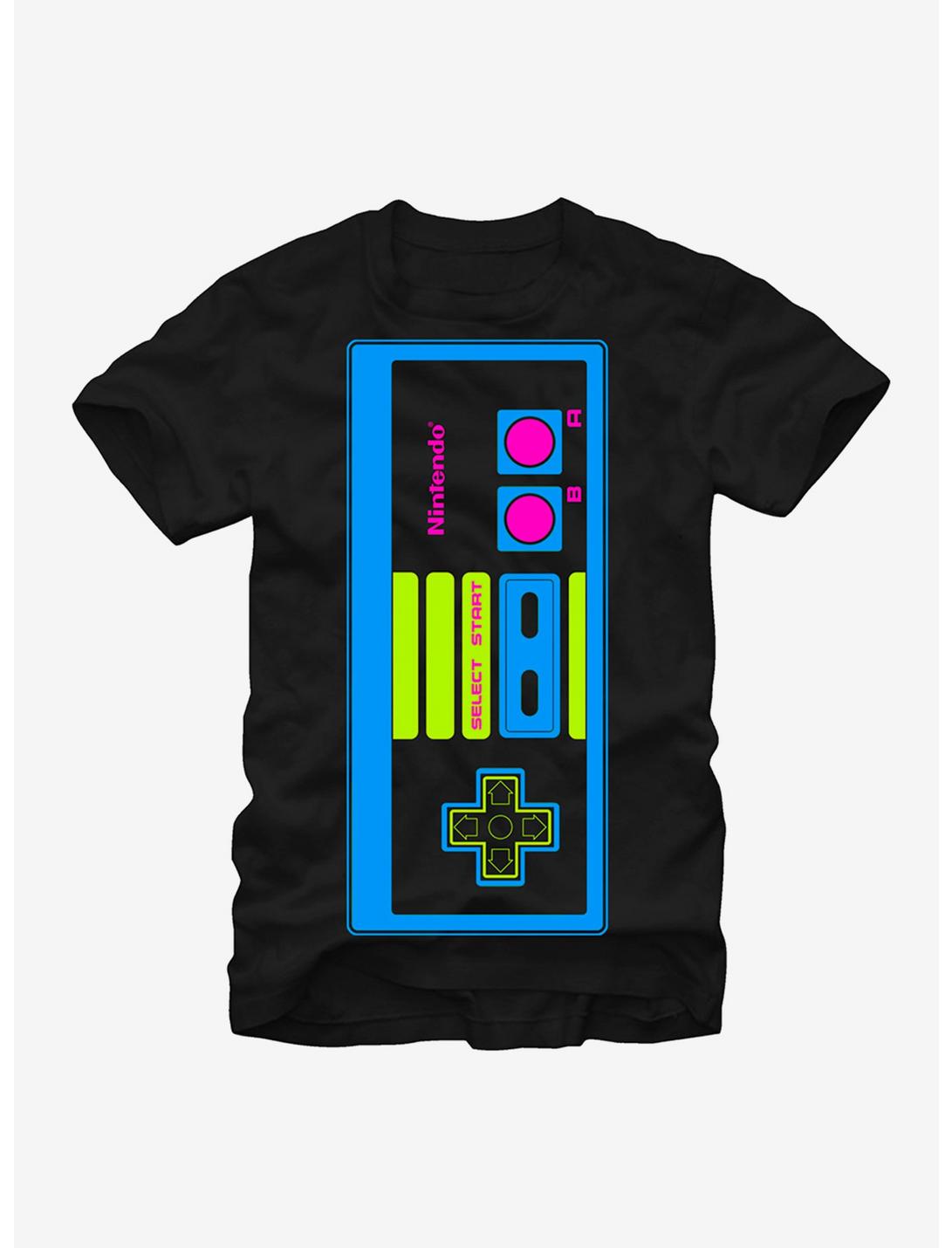 Nintendo Vibrant NES Controller T-Shirt, BLACK, hi-res