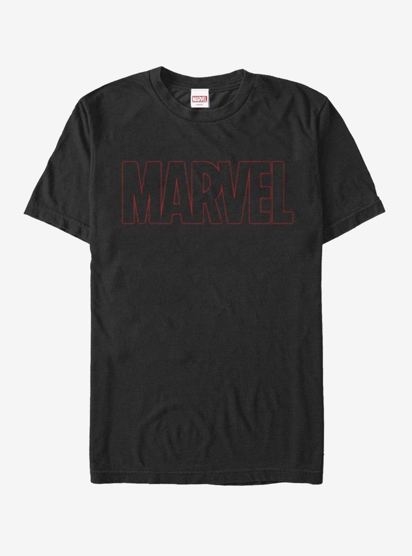 Marvel Logo Men T-Shirt XL Black - Geeks Heaven BV