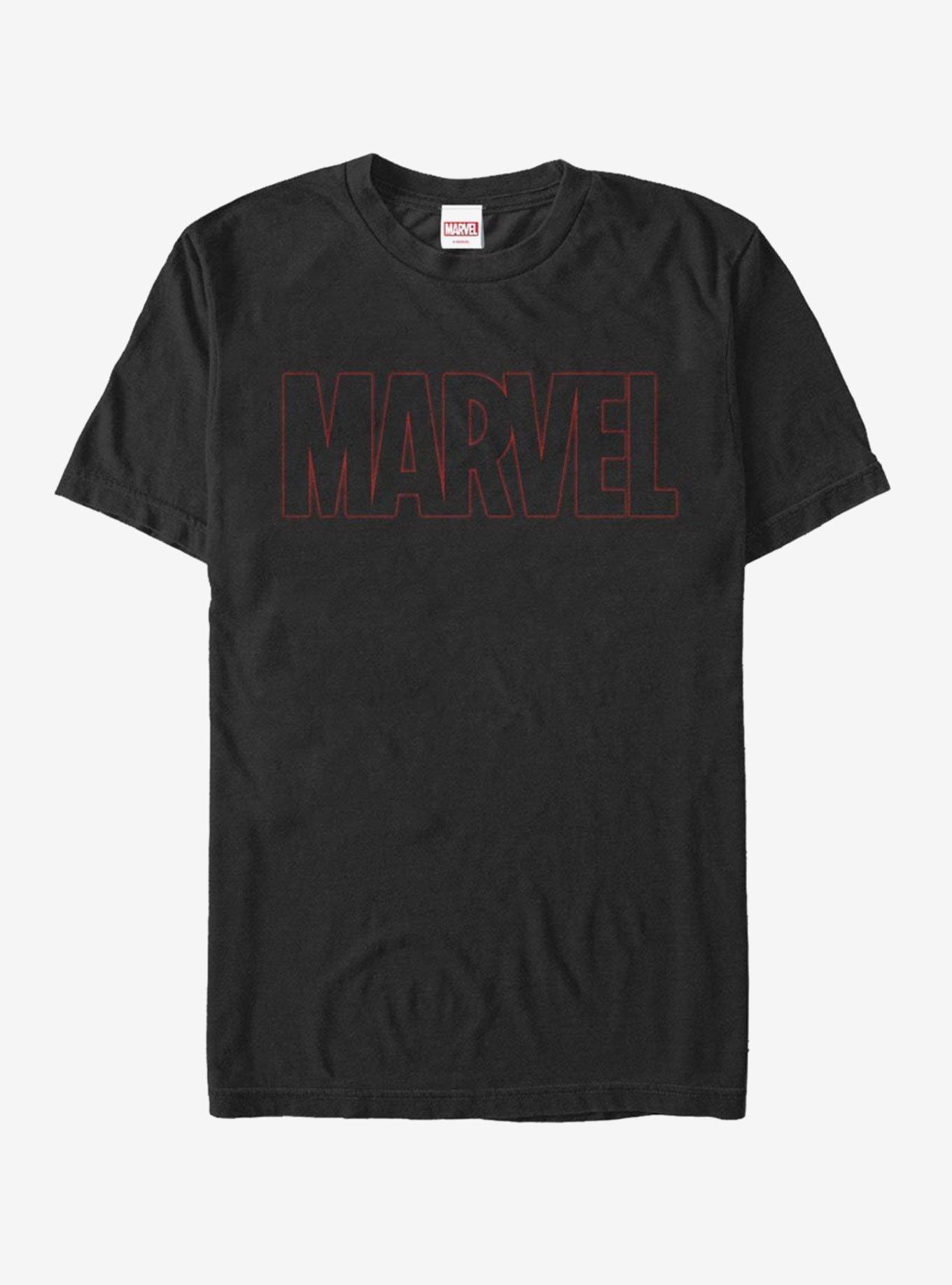 Marvel Classic Outline Logo T-Shirt, , hi-res