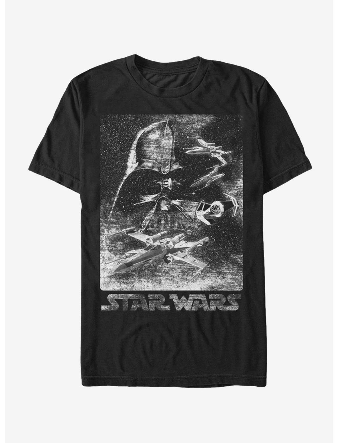 Star Wars Static Darth Vader T-Shirt, BLACK, hi-res