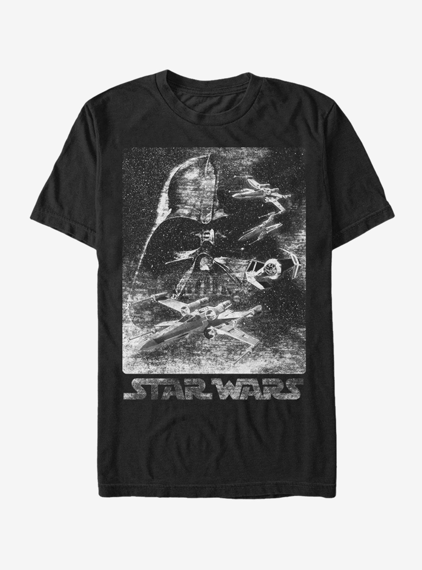 Star Wars Static Darth Vader T-Shirt, BLACK, hi-res