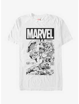 Marvel Captain America Comic Book T-Shirt, , hi-res