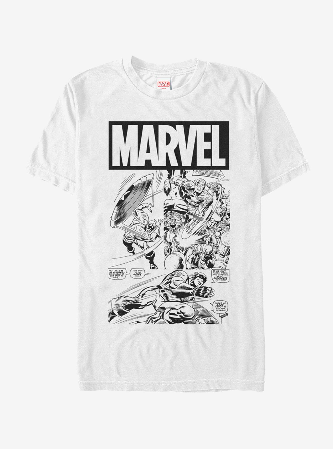 Marvel Captain America Comic Book T-Shirt, , hi-res