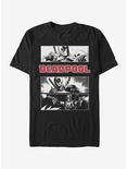 Marvel Deadpool Grayscale Panels T-Shirt, BLACK, hi-res