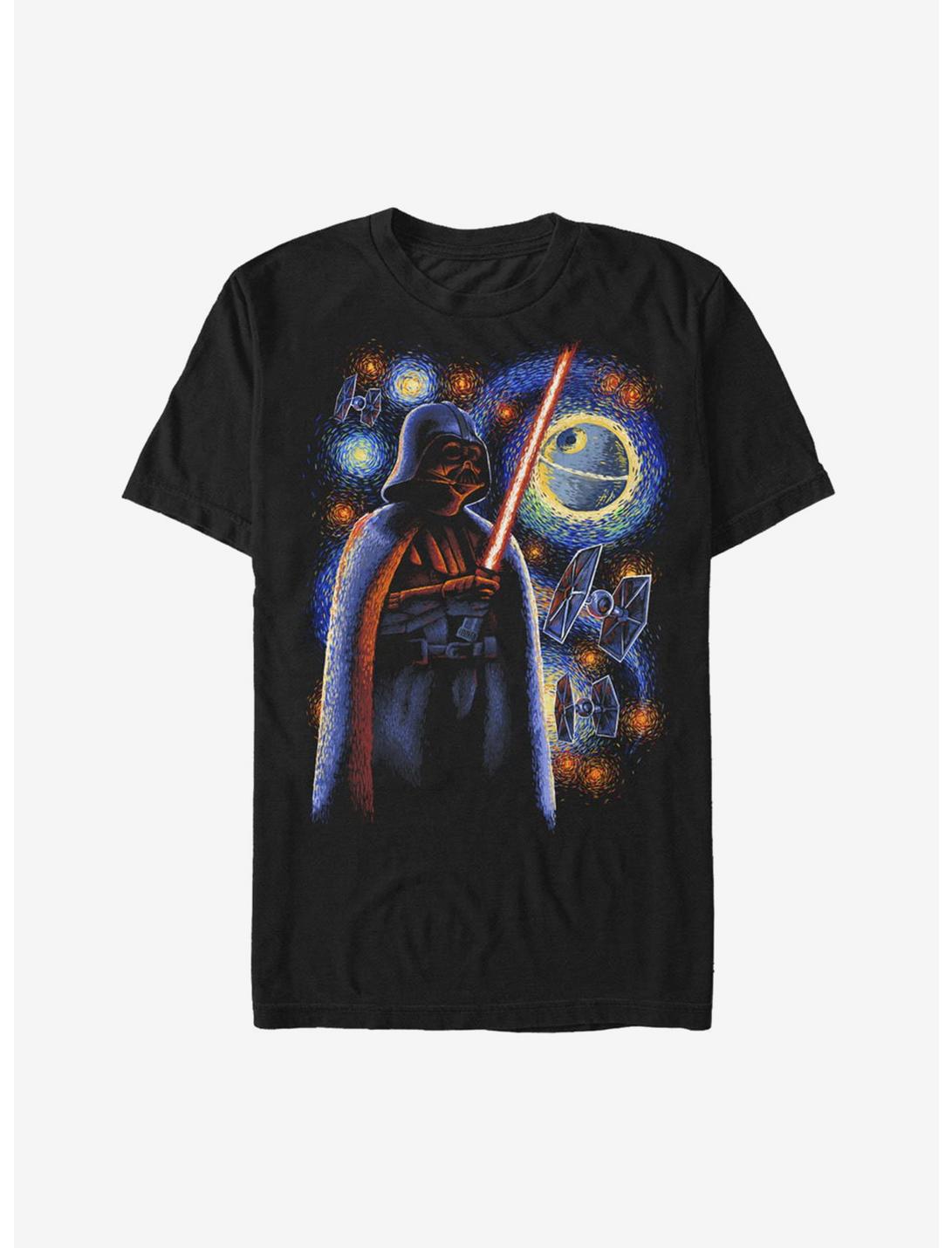 Star Wars Darth Vader Starry Night T-Shirt, BLACK, hi-res