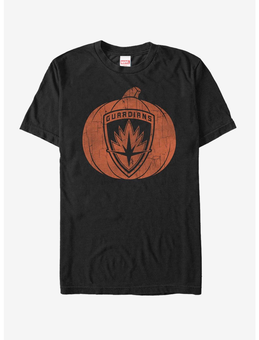 Marvel Guardians of the Galaxy Halloween Pumpkin T-Shirt, BLACK, hi-res