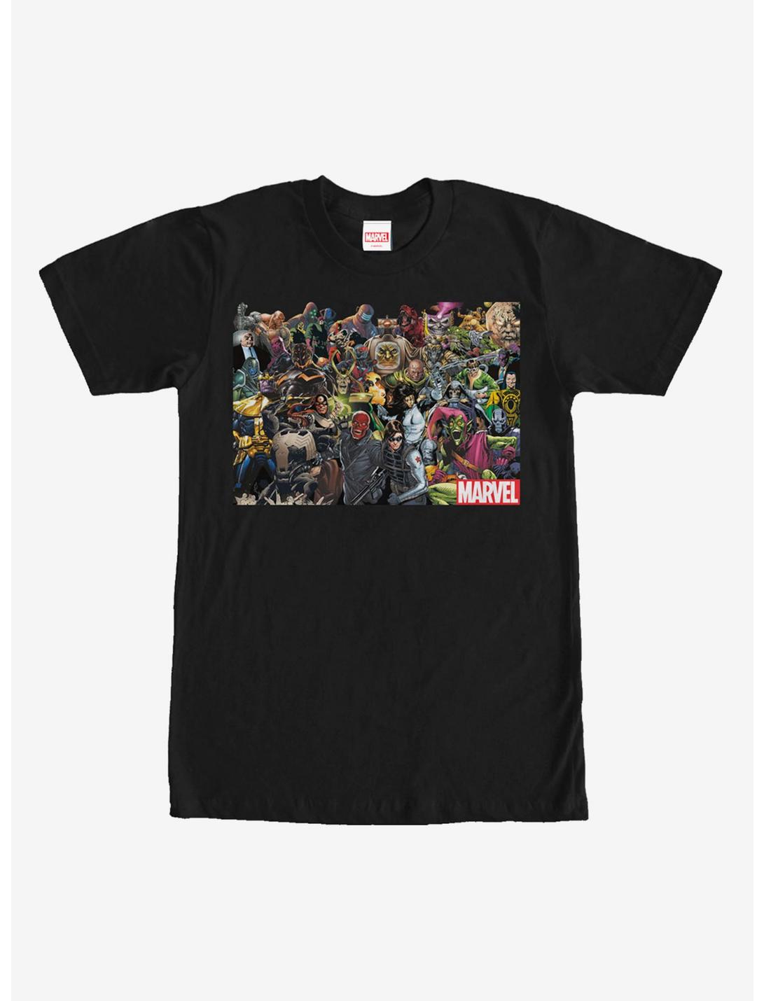 Marvel Villain Collage T-Shirt, BLACK, hi-res