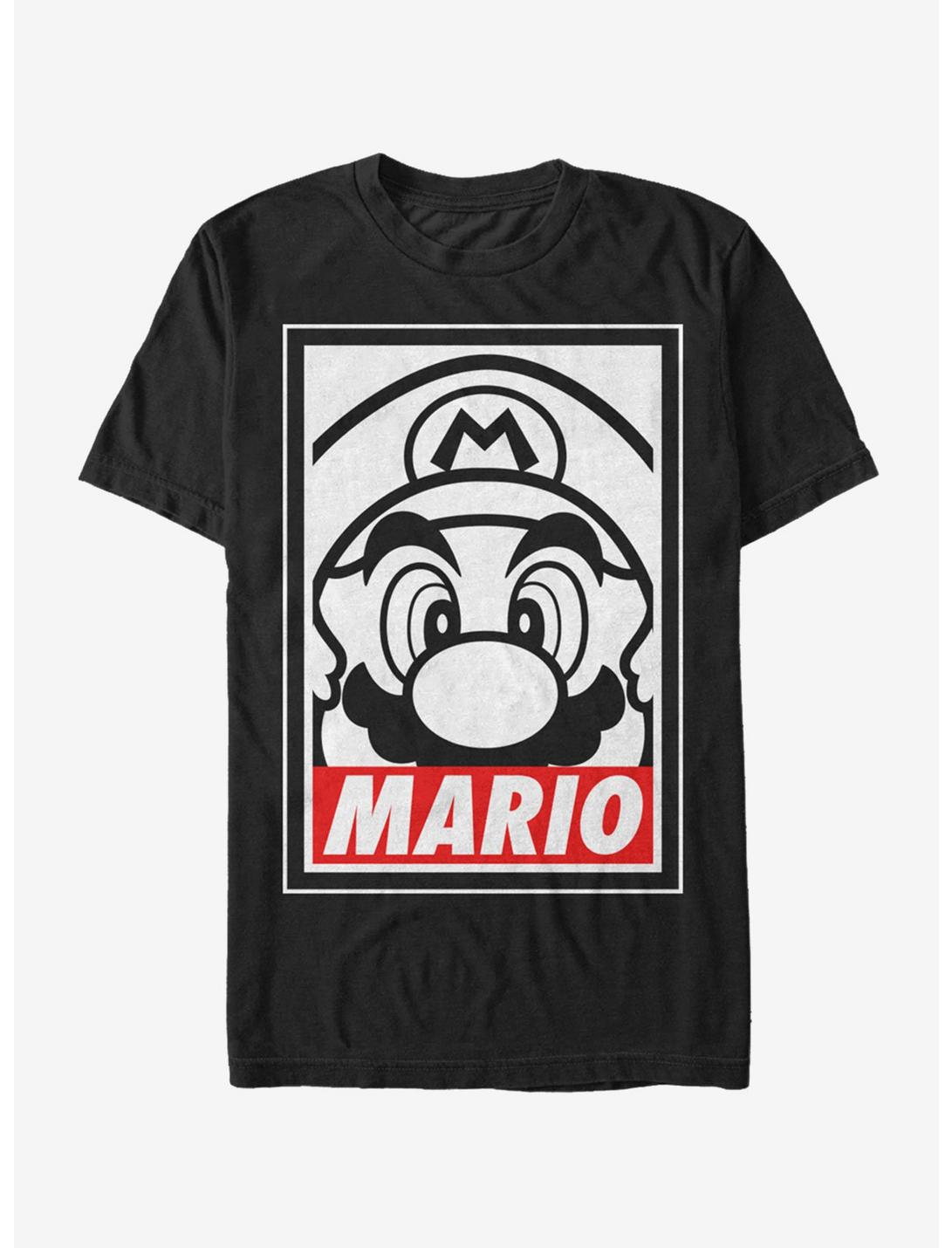 Nintendo Mario Close Up T-Shirt, BLACK, hi-res
