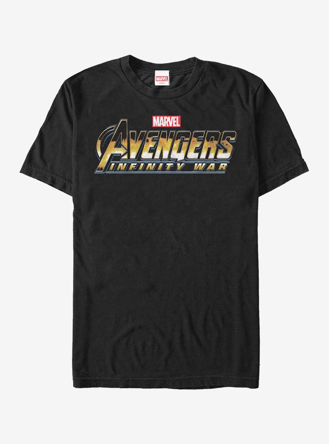 Marvel Avengers: Infinity War Classic Logo T-Shirt, BLACK, hi-res