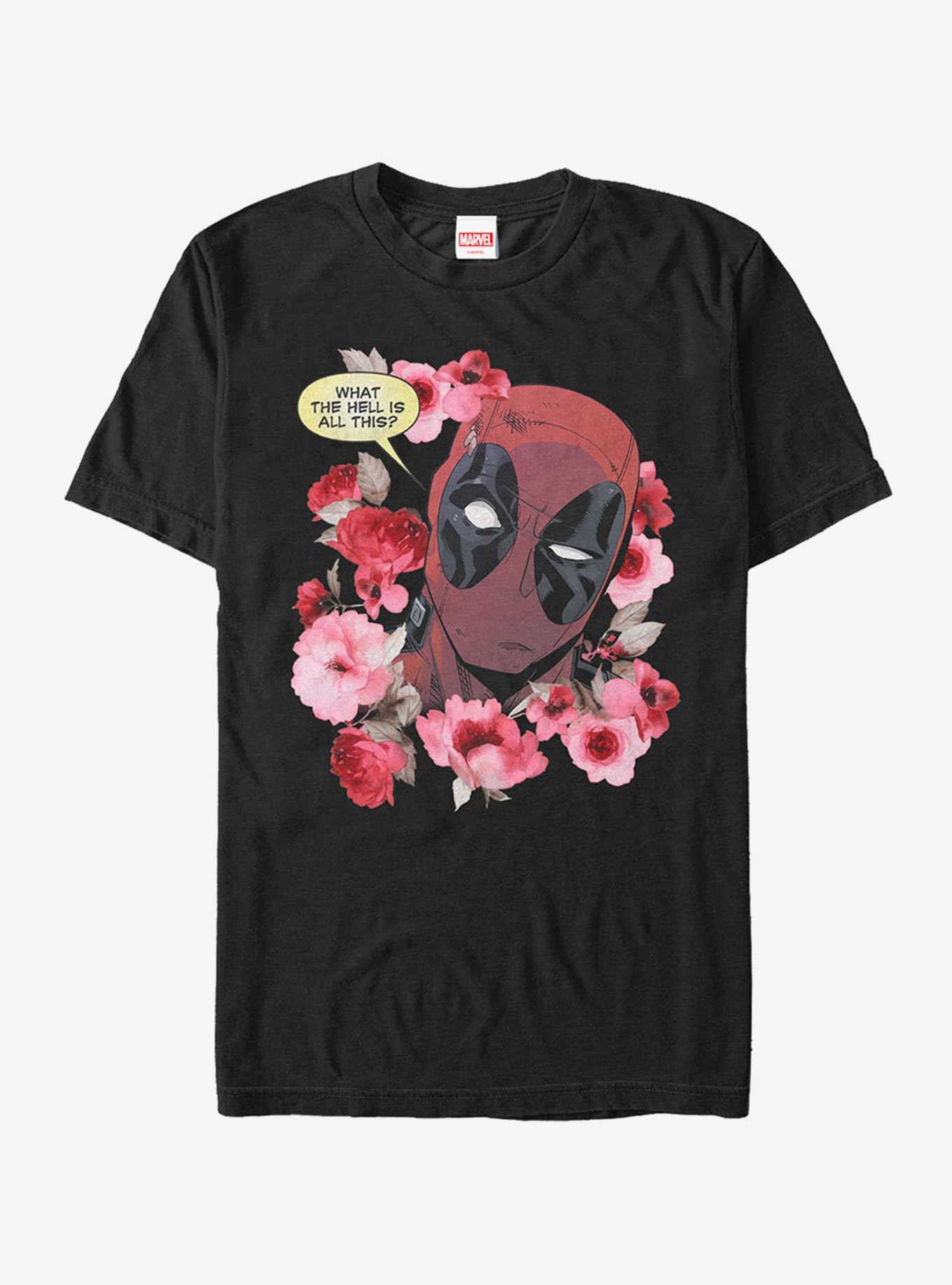 Marvel Deadpool Flowers T-Shirt, , hi-res