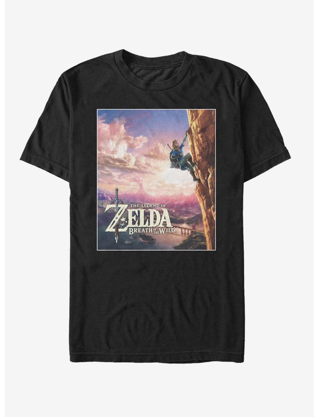 Nintendo Legend of Zelda Breath of the Wild Sunset T-Shirt, BLACK, hi-res