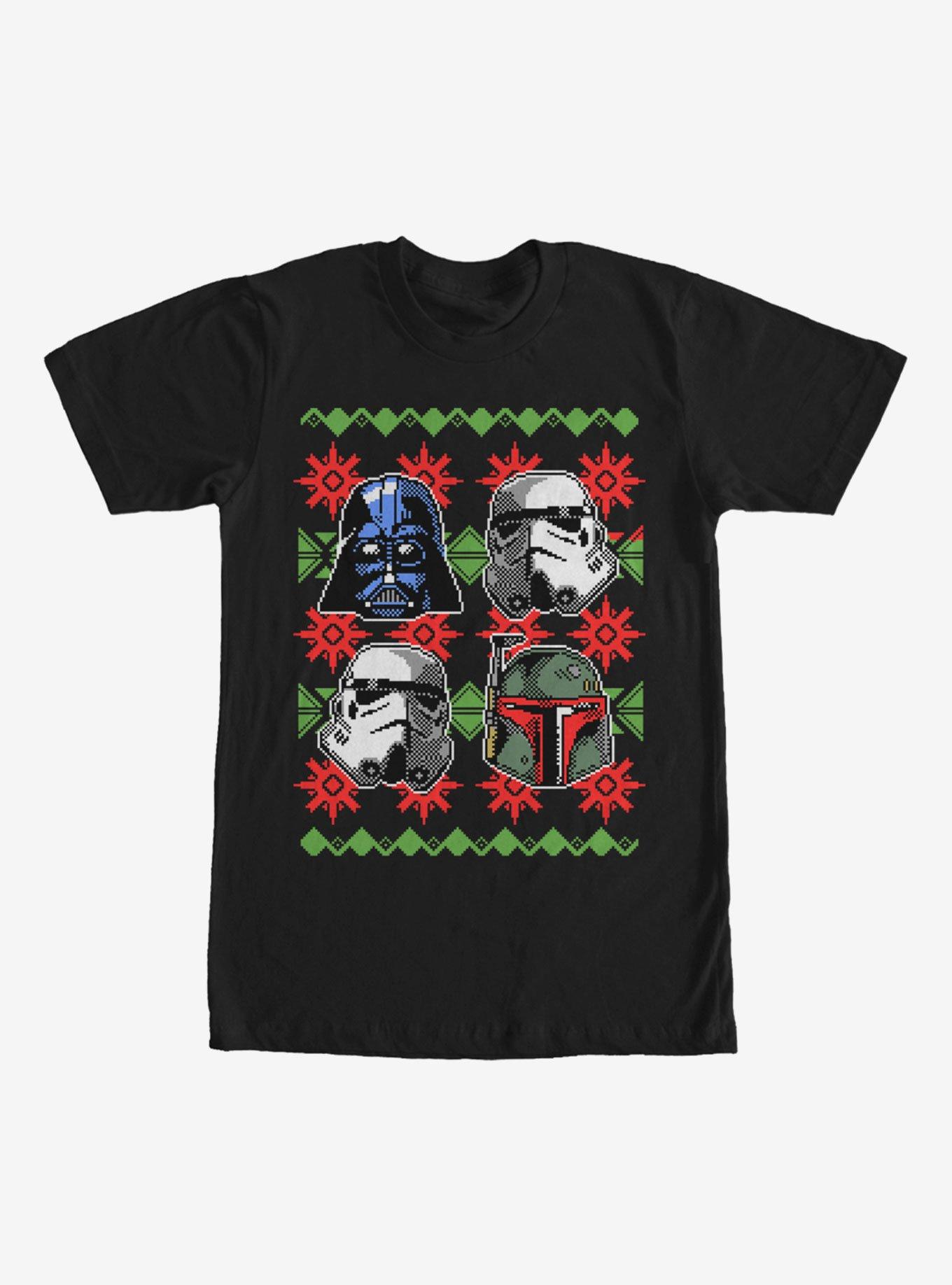 Star Wars Ugly Christmas Sweater Empire Helmets T-Shirt, , hi-res