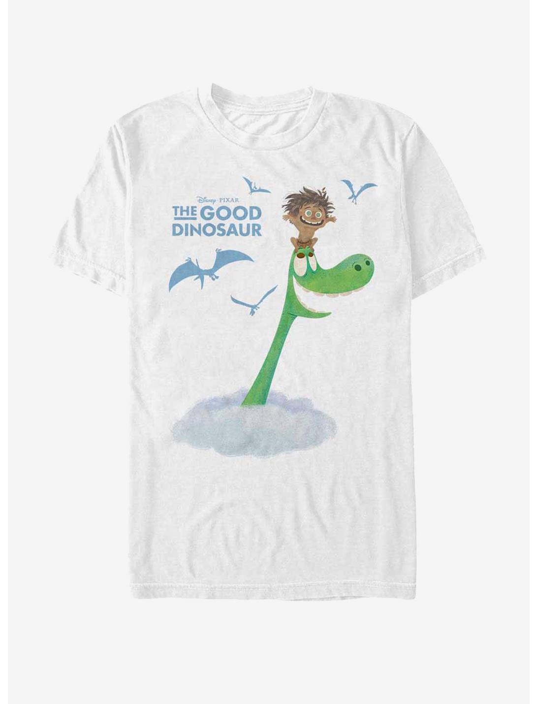 Disney The Good Dinosaur Arlo and Spot Clouds T-Shirt, WHITE, hi-res