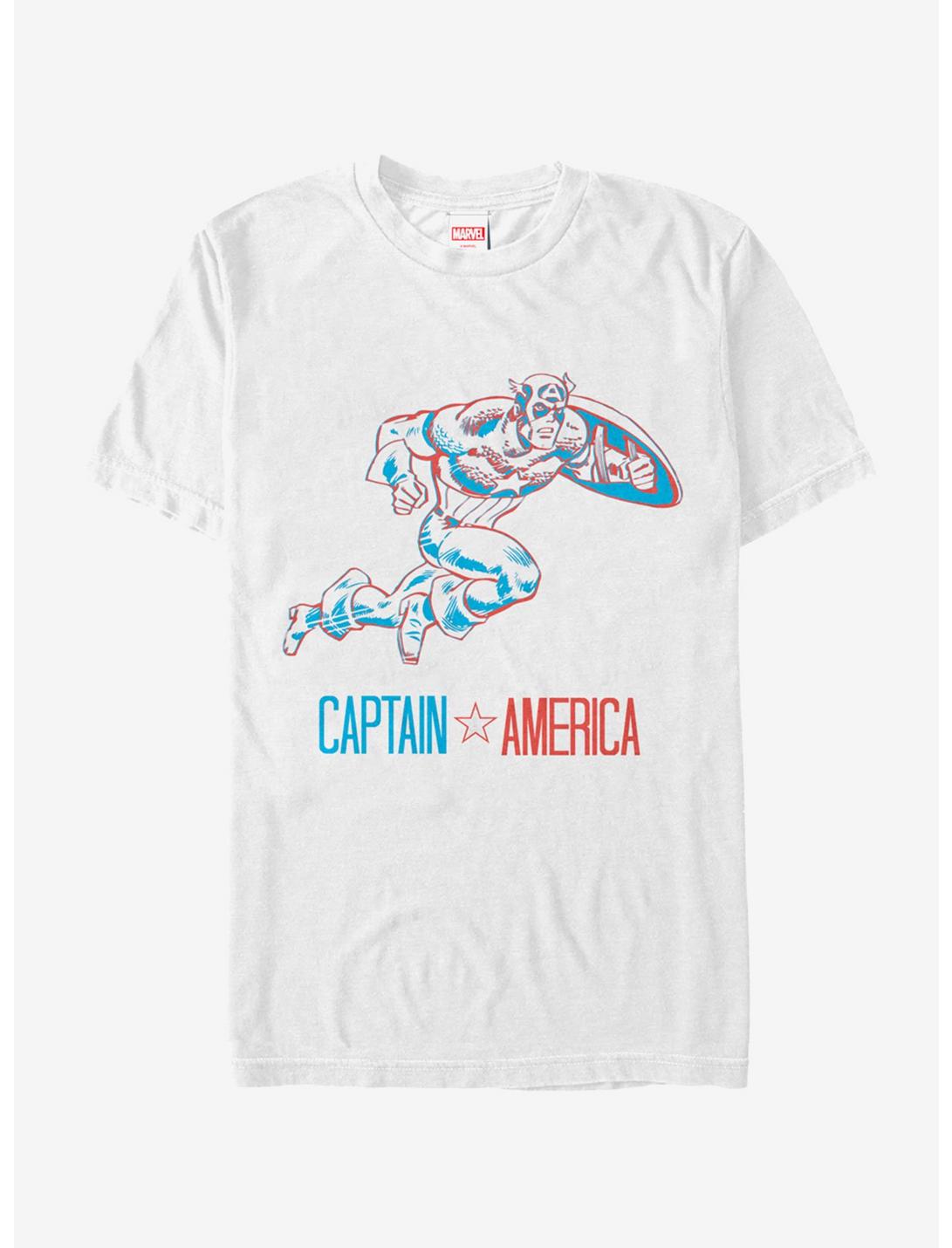 Marvel Captain America Patriotic T-Shirt, WHITE, hi-res