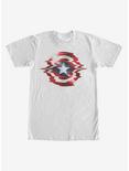 Marvel Captain America Shield Glitch T-Shirt, WHITE, hi-res