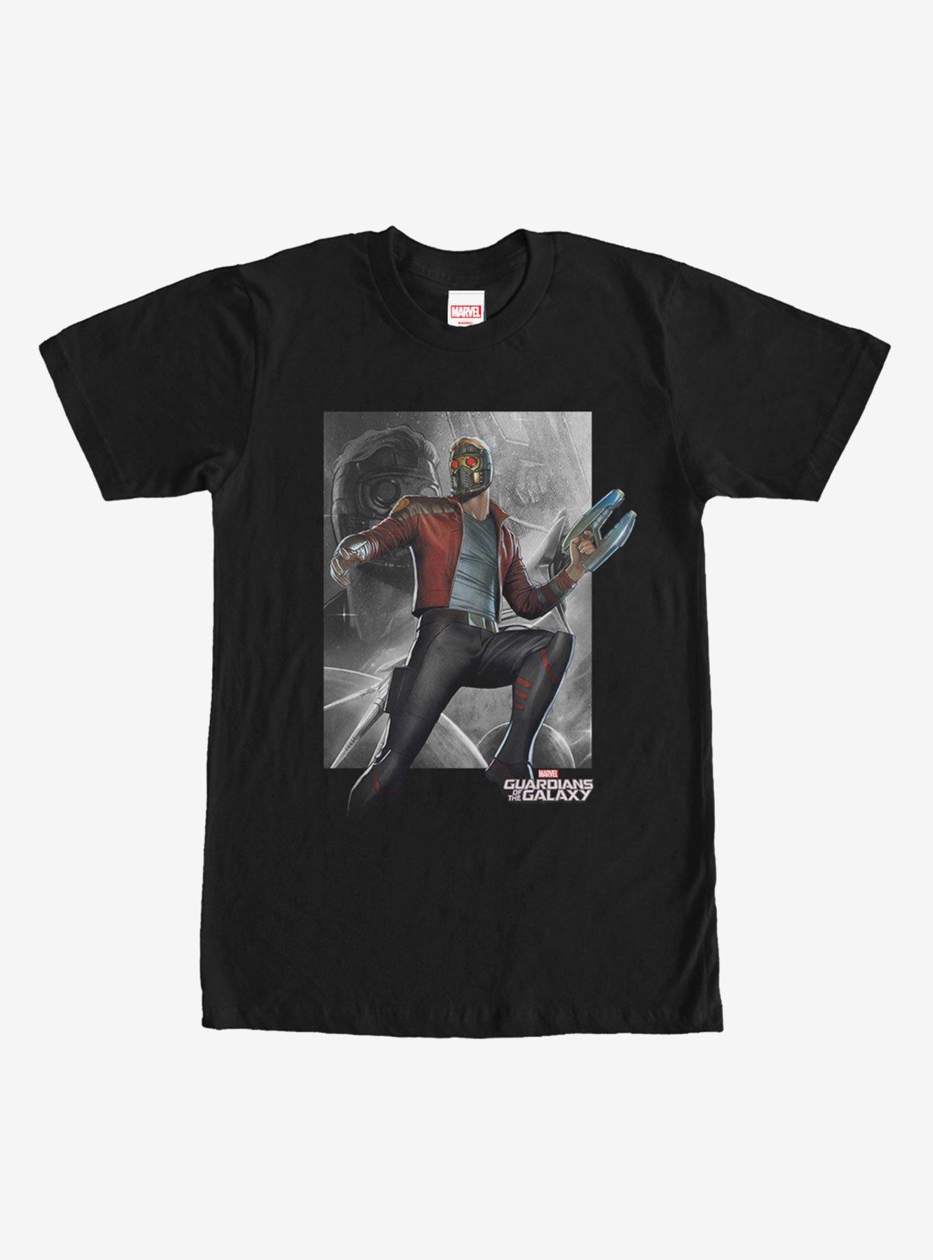 Marvel Guardians of the Galaxy Star Lord T-Shirt, BLACK, hi-res