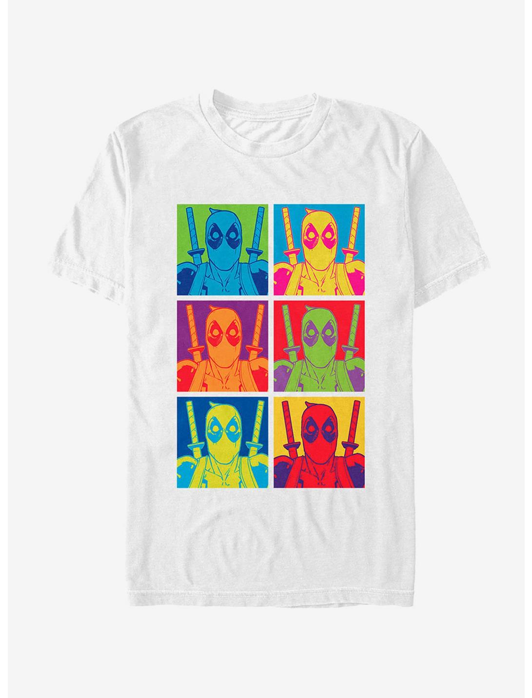 Marvel Deadpool Color Panels T-Shirt, WHITE, hi-res