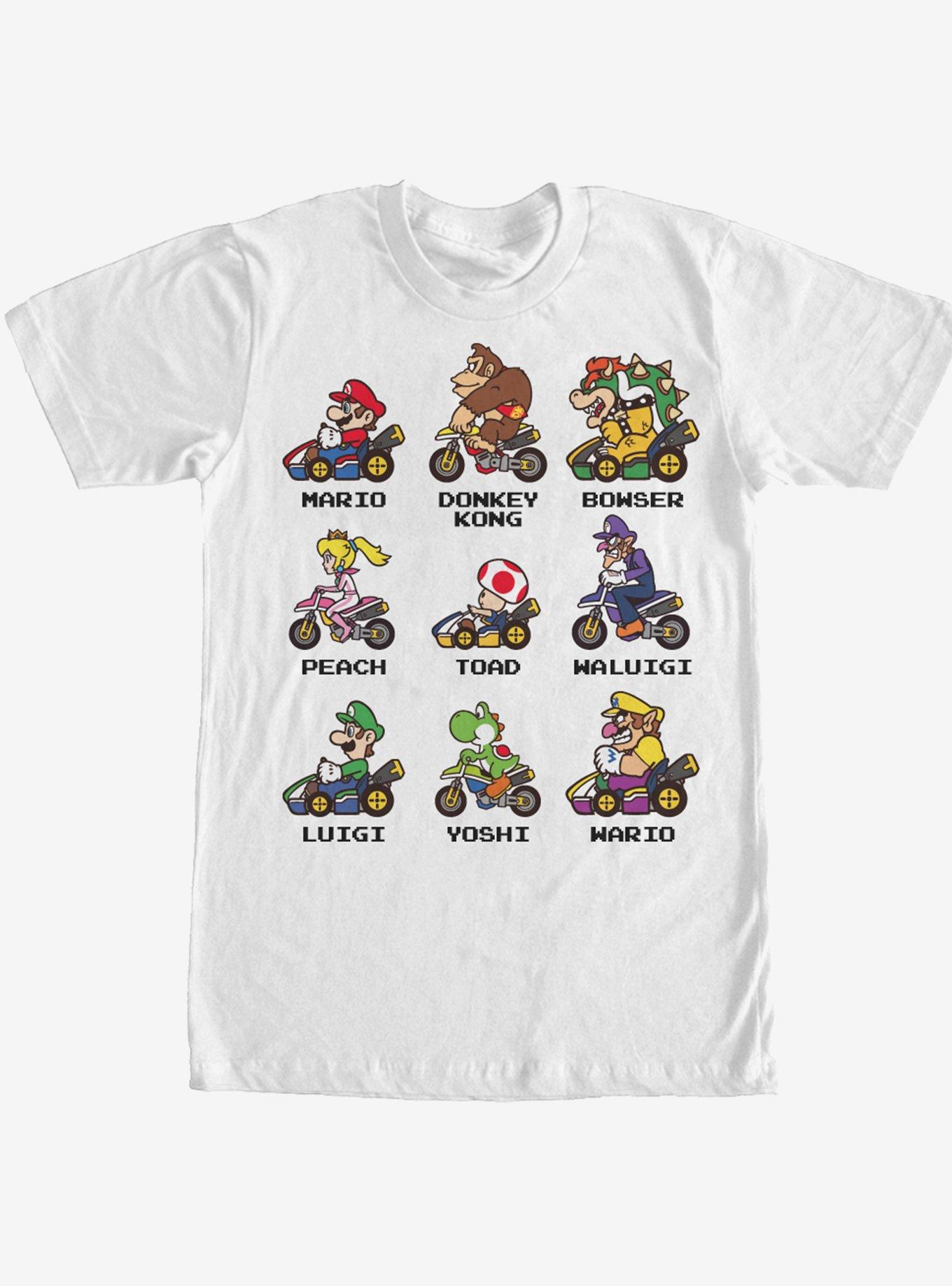 Nintendo Mario Kart Cast T-Shirt, WHITE, hi-res