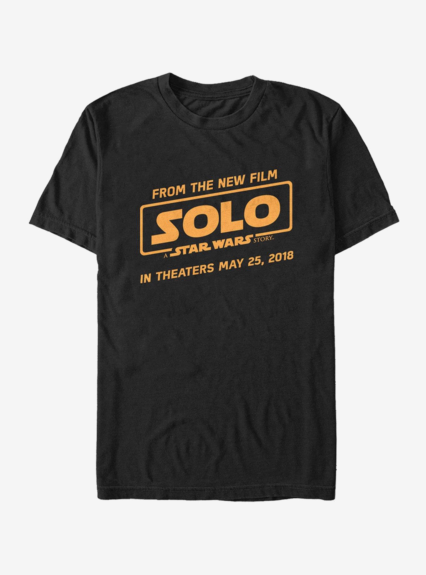 Star Wars Solo Logo Text T-Shirt, BLACK, hi-res
