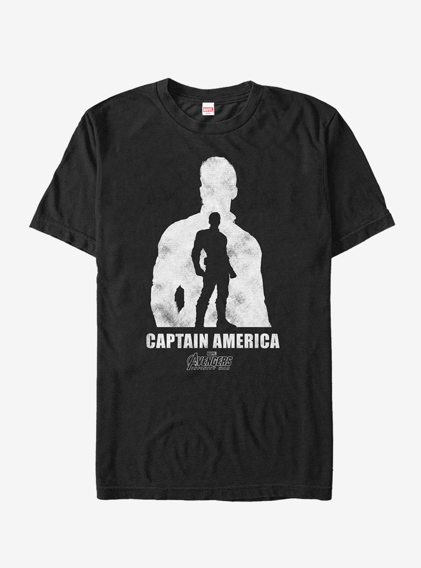 Marvel Avengers: Infinity War Captain America Silhouette T-Shirt, , hi-res