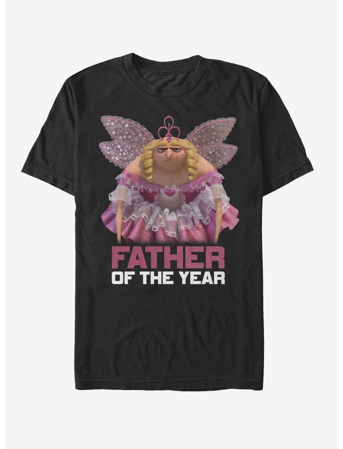 Despicable Me Father of the Year Fairy Gru T-Shirt, BLACK, hi-res