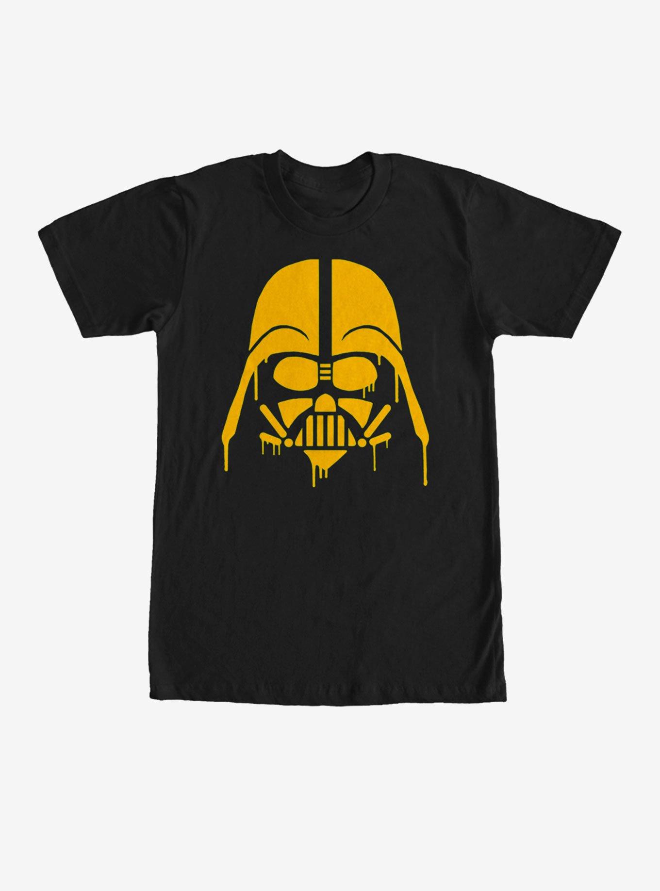 Star Wars Halloween Dripping Darth Vader Helmet T-Shirt, BLACK, hi-res