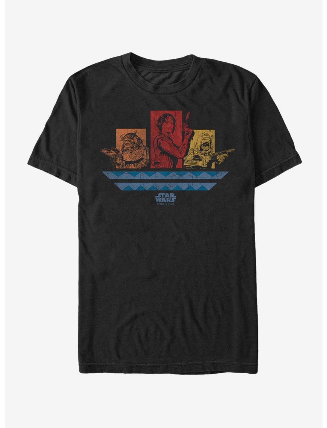 Star Wars Jyn Pao Bistan Panels T-Shirt, BLACK, hi-res