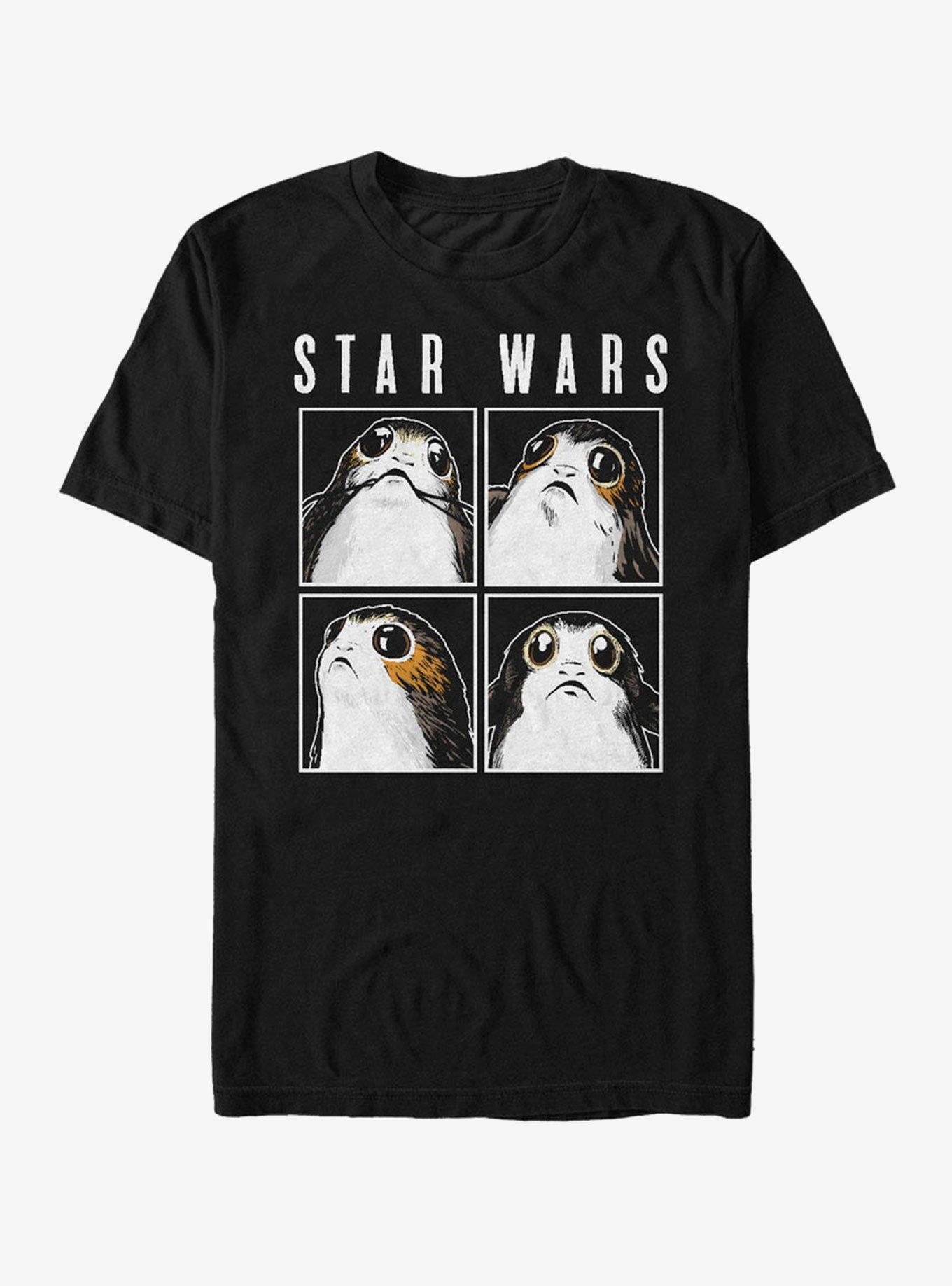 Star Wars Porg Box T-Shirt, BLACK, hi-res