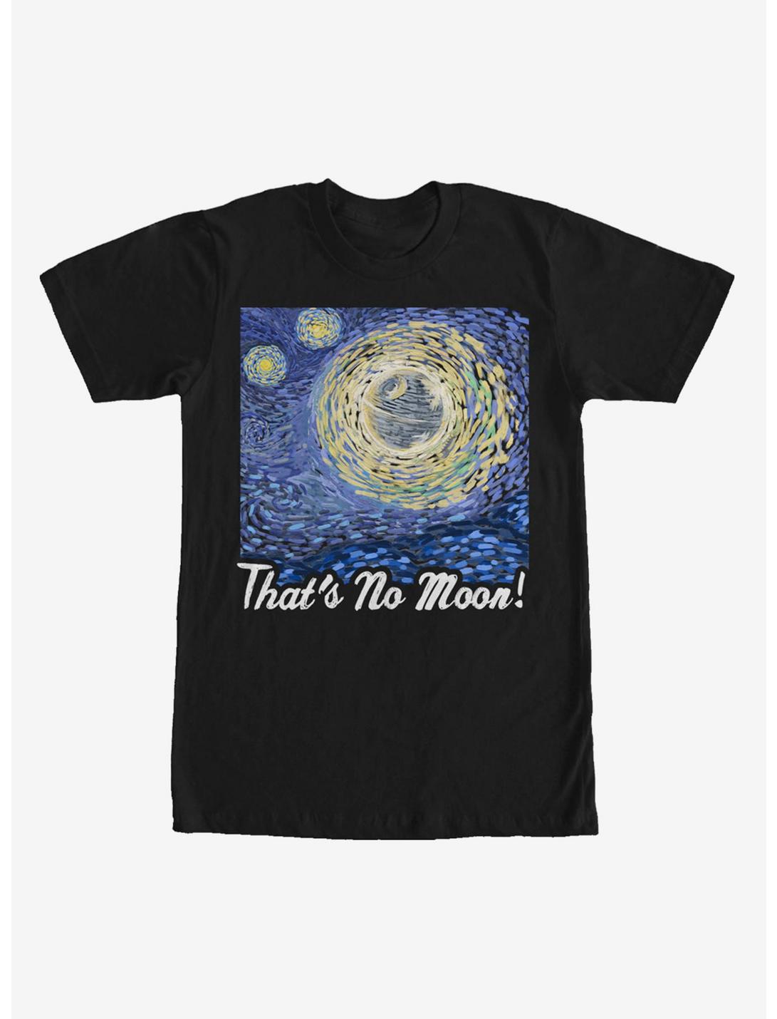 Star Wars That's No Moon Art T-Shirt, BLACK, hi-res